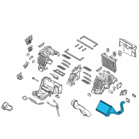 OEM 2015 Kia K900 Core & Seal Assembly-Heater Diagram - 971383T000