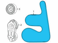 OEM Jeep Grand Wagoneer SERPENTINE Diagram - 68505214AA