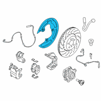 OEM 2021 BMW M5 PROTECTION PLATE LEFT Diagram - 34-21-7-991-045