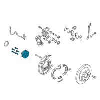 OEM Kia K900 Rear Wheel Hub & Bearing Assembly Diagram - 527303M101