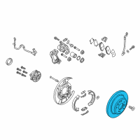 OEM Kia K900 Disc Assembly-Rear Brake Diagram - 584113N020