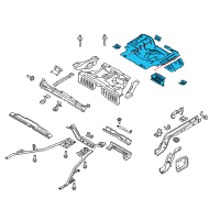 OEM 2022 Ford Mustang Rear Floor Pan Diagram - FR3Z-6311215-A