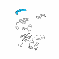 OEM 2004 Toyota Camry Upper Insulator Diagram - 17167-20110