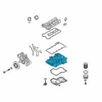 OEM 2012 BMW 650i Oil Pan Diagram - 1113762107O