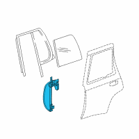 OEM 2009 GMC Envoy Window Regulator Diagram - 19331463