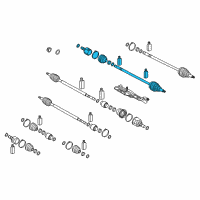 OEM 2013 Hyundai Sonata Shaft Assembly-Drive, LH Diagram - 49500-4R200