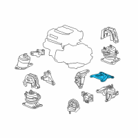OEM 2012 Honda Accord Bracket, Engine Mounting Base (Upper) Diagram - 50685-TA1-A00