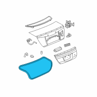 OEM 2005 Saturn Ion Weatherstrip Diagram - 22714750