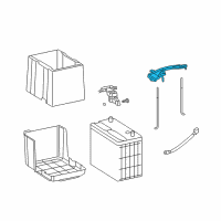 OEM Honda Accord Plate, Battery Setting Diagram - 31512-TA0-A00