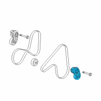 OEM 2009 Cadillac CTS Serpentine Tensioner Diagram - 12577652