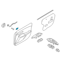 OEM Hyundai Veloster N Front Door Inside Handle Assembly Diagram - 82610-J3000-MPP