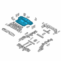 OEM 2019 Kia Sorento Panel Assembly-Rear Floor Diagram - 65513C5000