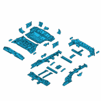 OEM 2019 Kia Sorento Panel Complete-Rear Diagram - 65500C6000