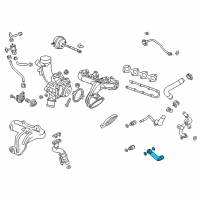 OEM Chevrolet Trax Cooling Pipe Diagram - 55568031