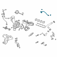 OEM 2016 Chevrolet Cruze Limited Oil Feed Tube Diagram - 25200947