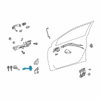 OEM Toyota Corolla Door Check Diagram - 68610-02250