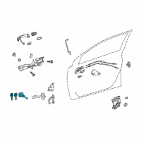OEM 2015 Toyota Corolla Cylinder & Keys Diagram - 69051-02250