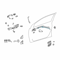 OEM 2018 Toyota Corolla Lock Cable Diagram - 69710-02230