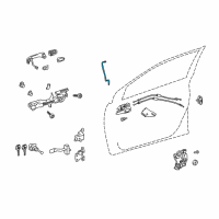 OEM 2015 Toyota Corolla Lock Rod Diagram - 69312-02260