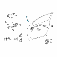 OEM 2016 Toyota Corolla Lock Rod Diagram - 69312-02260