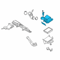 OEM 2019 Lexus UX250h Cap Sub-Assembly, Air Cl Diagram - 17705-24350