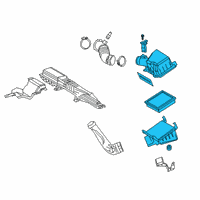 OEM Lexus UX250h Cleaner Assembly, Air W Diagram - 17700-24650