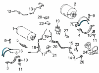 OEM Toyota Mirai Tank Strap Diagram - 77B05-62010