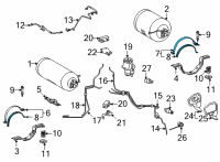 OEM 2017 Toyota Mirai Tank Strap Diagram - 77B06-62010