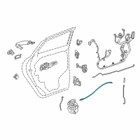 OEM 2017 Chevrolet Trax Lock Cable Diagram - 42541071