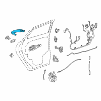 OEM 2010 Chevrolet Camaro Handle, Outside Diagram - 92233089