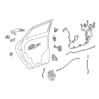 OEM 2018 Chevrolet Trax Lock Rod Diagram - 20771973