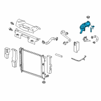 OEM 2000 Oldsmobile Alero Reservoir Diagram - 19332882