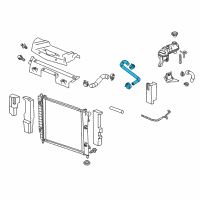 OEM 2006 Chevrolet SSR Upper Radiator Hose Assembly Diagram - 15106778