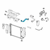 OEM 2006 Chevrolet SSR Outlet Radiator Coolant Hose Assembly Diagram - 15128705