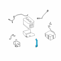 OEM Chrysler RETAINER-Battery Hold Down Diagram - 4696951