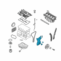 OEM Hyundai Santa Fe Sport Cover Assembly-Timing Chain Diagram - 21350-2GGA0