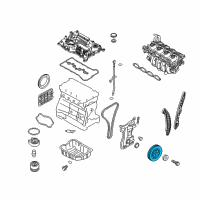 OEM 2021 Hyundai Tucson Pulley-Damper Diagram - 23124-2GGA0