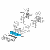 OEM 2010 Hummer H3T Seat Cushion Pad Diagram - 94711133