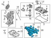 OEM Kia K5 Manifold Assy-Intake Diagram - 283102M800