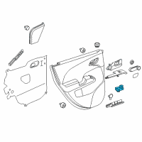 OEM 2015 Chevrolet Trax Window Switch Diagram - 95188249