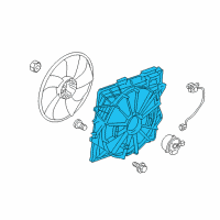 OEM Cadillac SRX Fan Shroud Diagram - 20914377