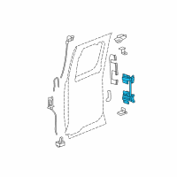 OEM 2010 Chevrolet Silverado 1500 Hinge Assembly Diagram - 22879596