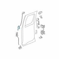 OEM 2009 Chevrolet Silverado 2500 HD Lock Cable Diagram - 25992839