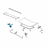 OEM 1991 Acura NSX Actuator, Trunk Open Diagram - 74855-SL0-003