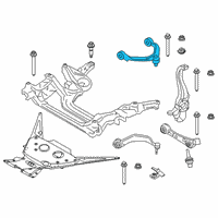 OEM 2020 BMW M8 Top Left Camber Correction Control Arm Diagram - 31-10-8-053-327