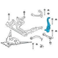 OEM BMW M8 Gran Coupe Left Carrier Diagram - 31-10-7-857-011