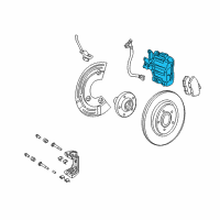 OEM 2008 Ford Taurus X Caliper Diagram - 8G1Z-2552-A