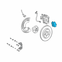 OEM 2009 Mercury Sable Rear Pads Diagram - 5U2Z-2V200-D