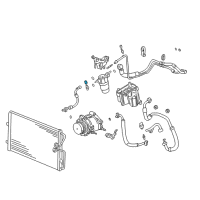 OEM Buick Cap-A/C Refrigerant Service Valve Fitting Diagram - 25613362