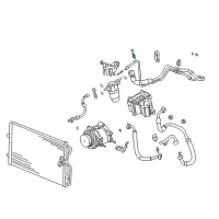 OEM Cadillac Service Valve Diagram - 25613357